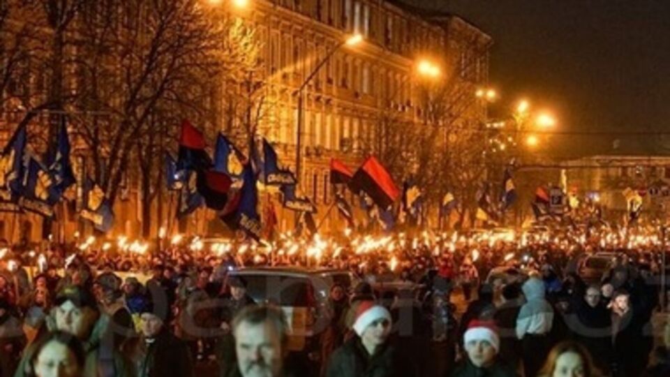 Факельное шествие в честь Бандеры. Фоторепортаж