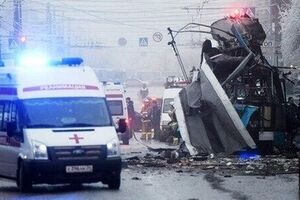 Один из взрывов прогремел в троллейбусе