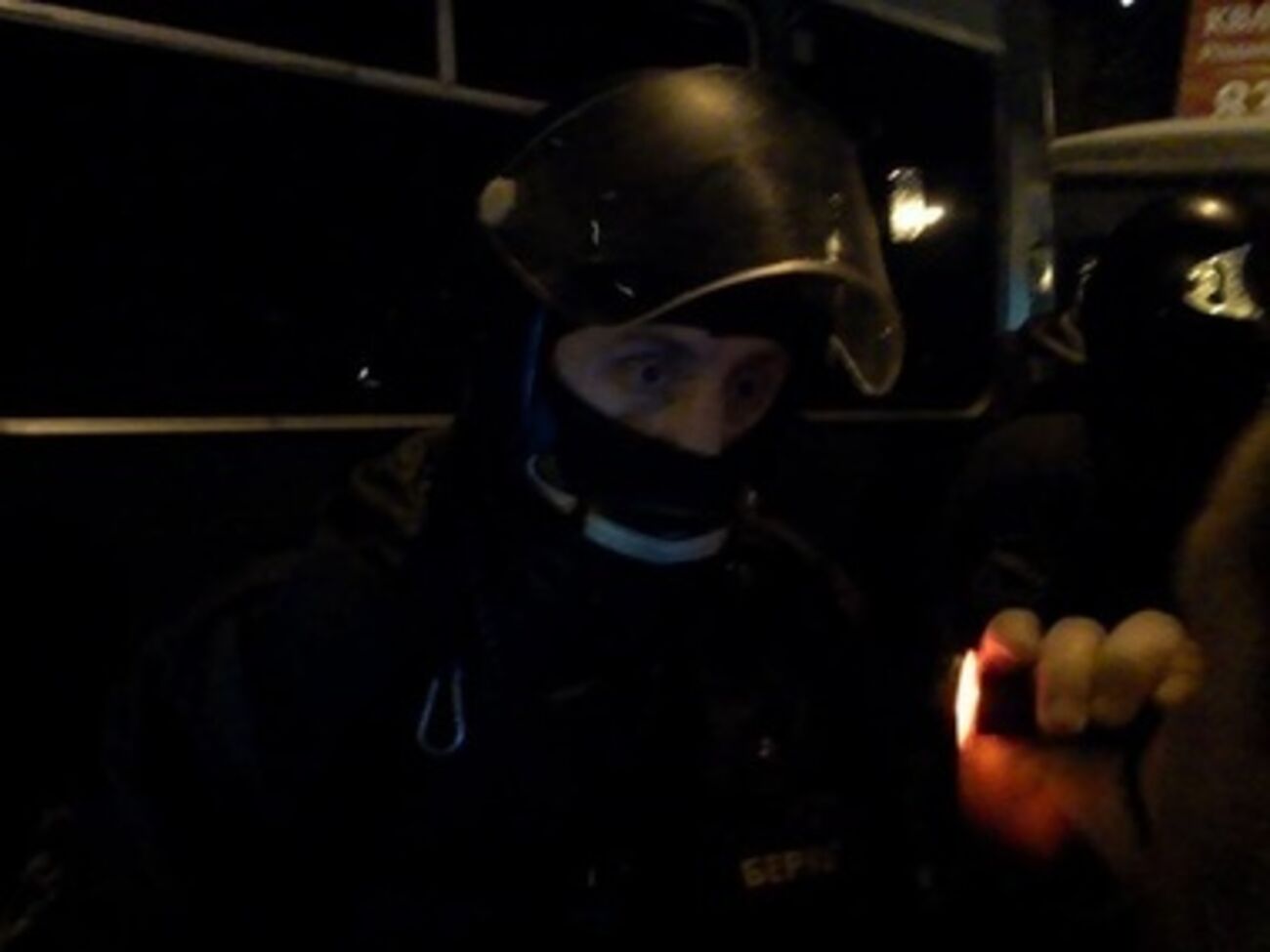 Не все беркутовцы согласились снять маски