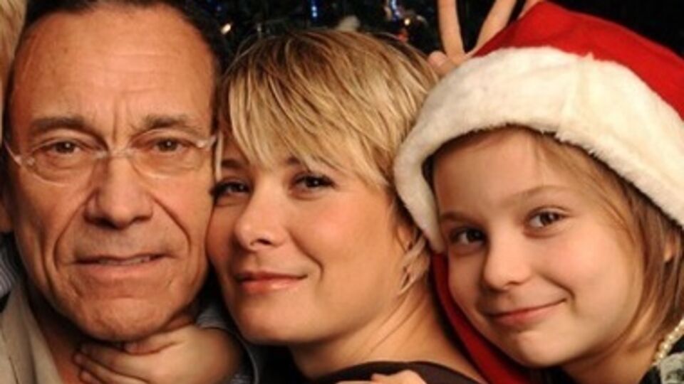 Кончаловский с женой Юлей и дочкой Машей