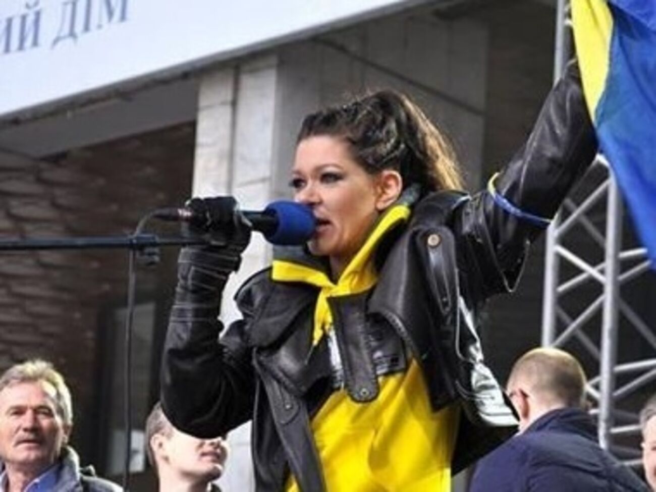 Руслана на первом в 2014 году Народном вече