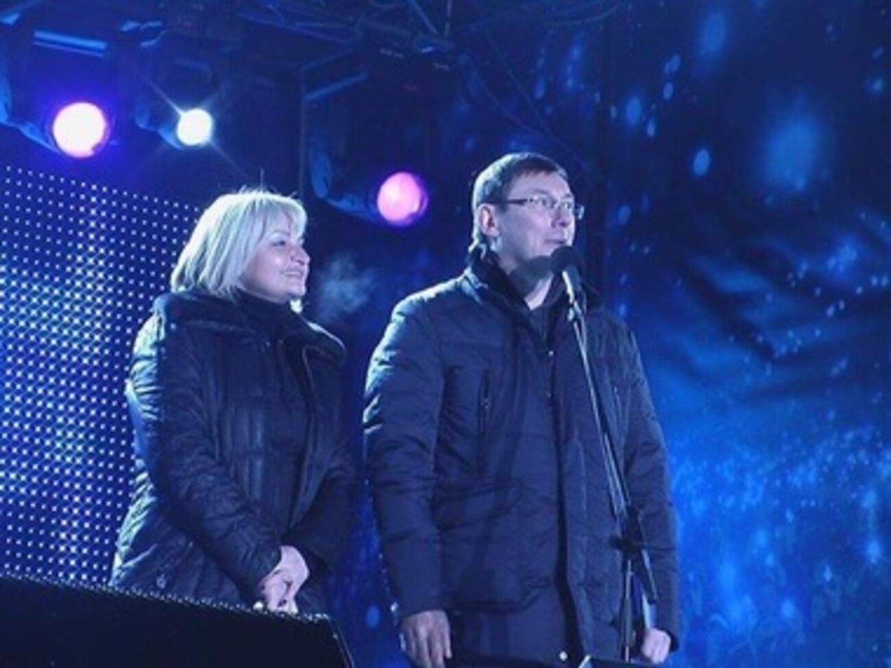 Супруги Луценко на Евромайдане