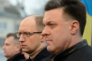 Арсений Яценюк и Олег Тягнибок