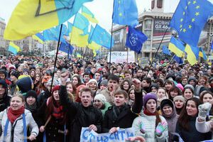 студенты на Евромайдане