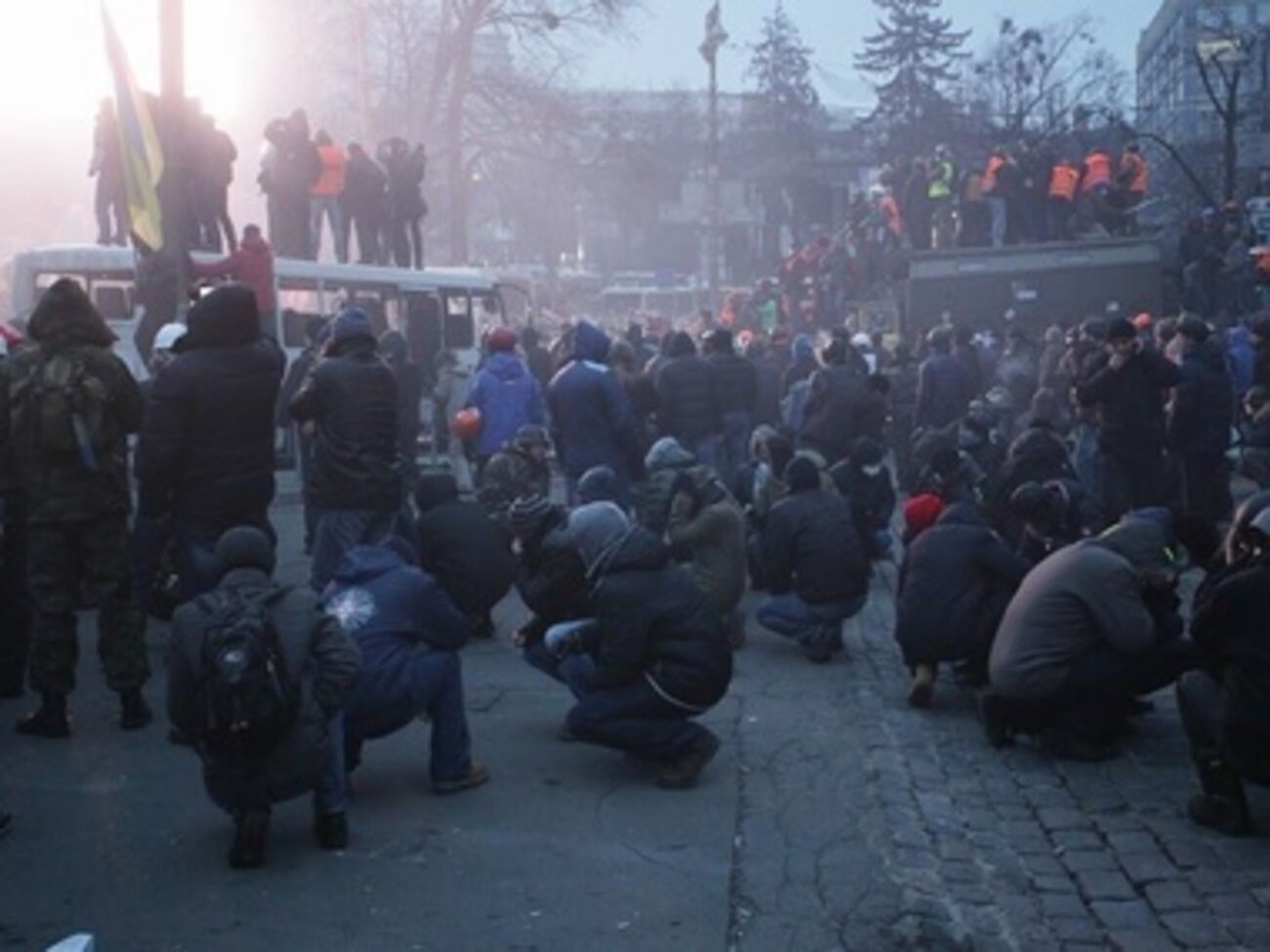 Милиция применяет спецсредства