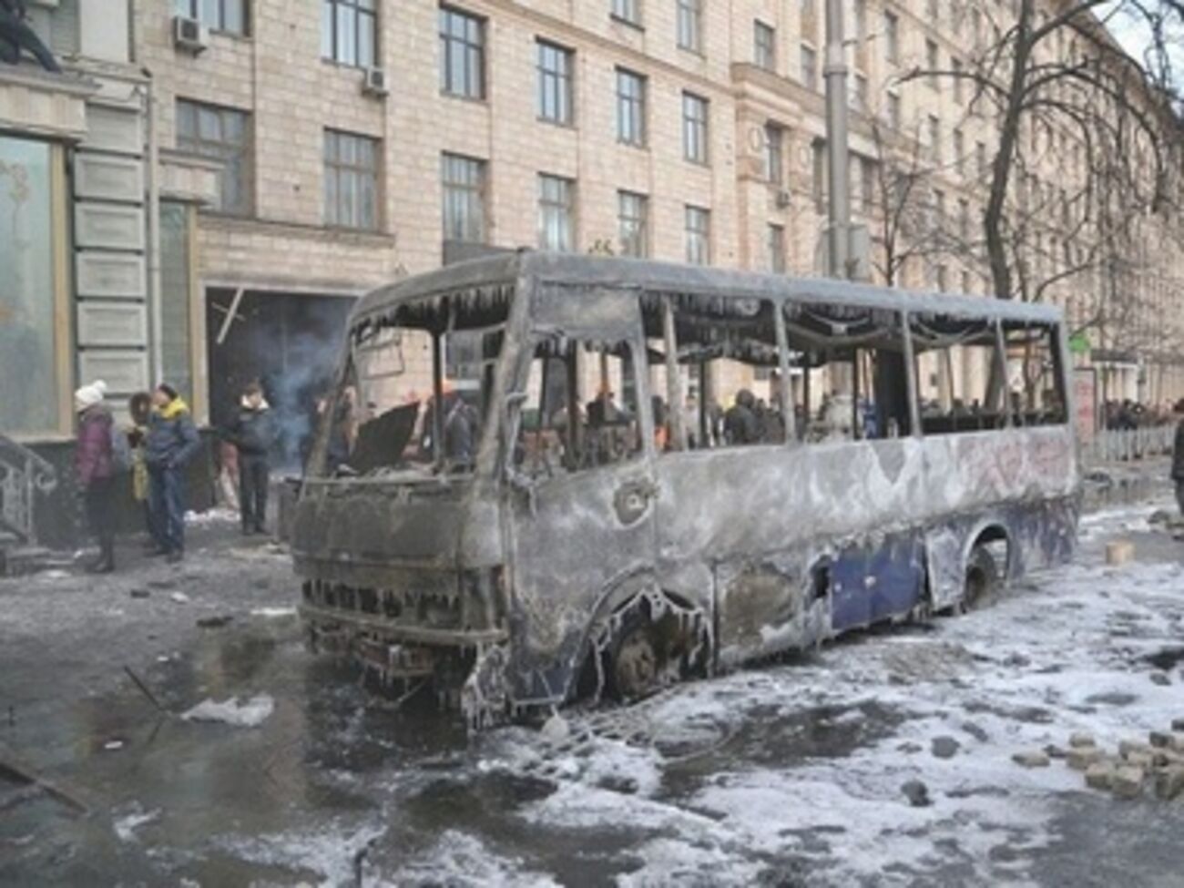 Беркутовцы поделились в соцсетях снимками с Грушевского. Фоторепортаж