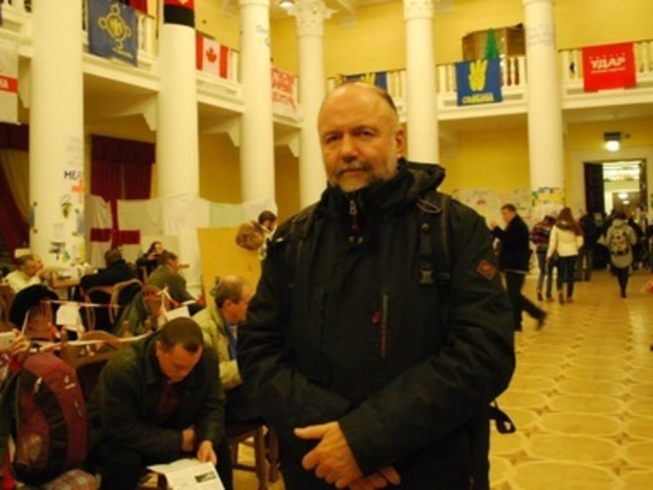 Андрей Курков в здании КГГА