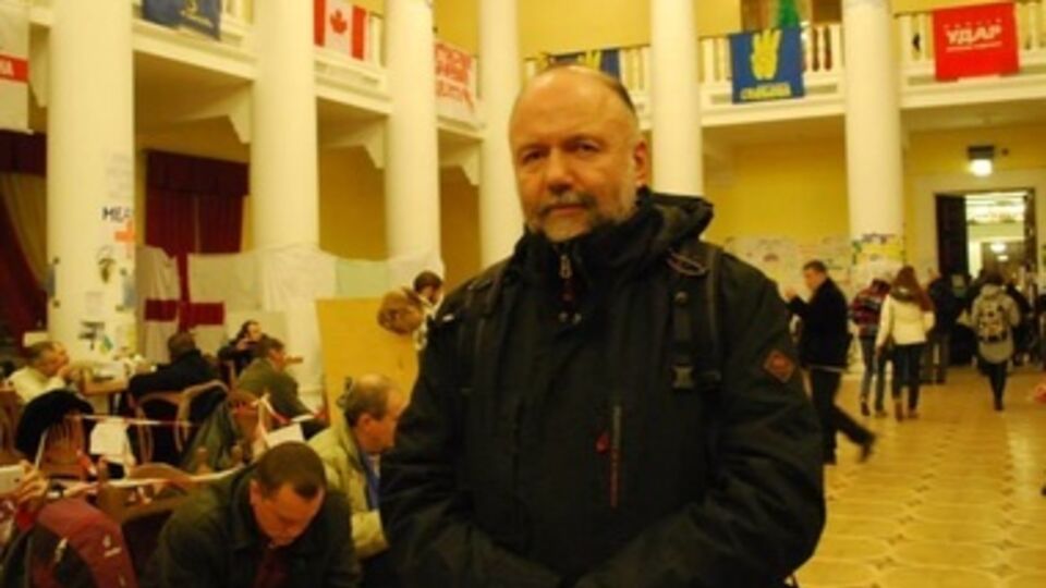 Андрей Курков в здании КГГА