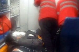 Александр в карете скорой помощи
