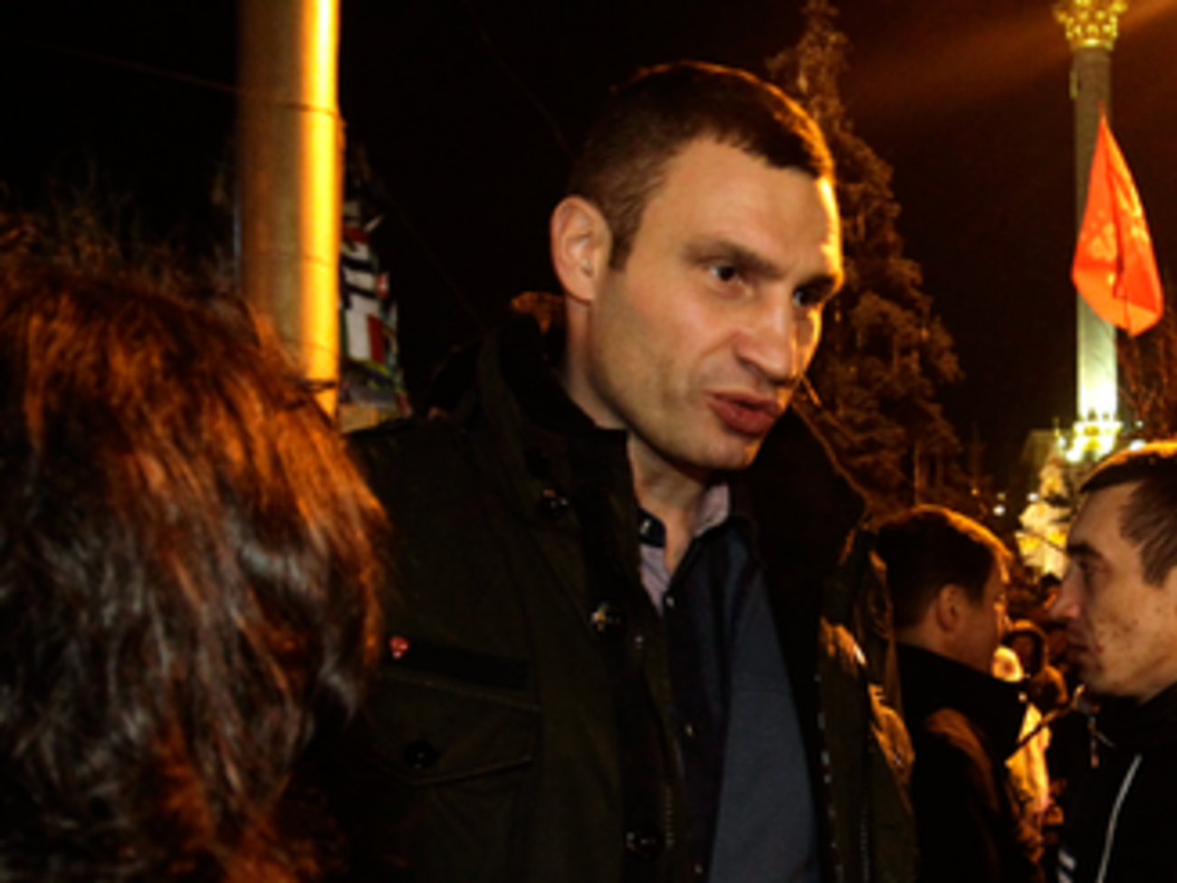 На Грушевского Кличко пошел говорить с "Беркутом"