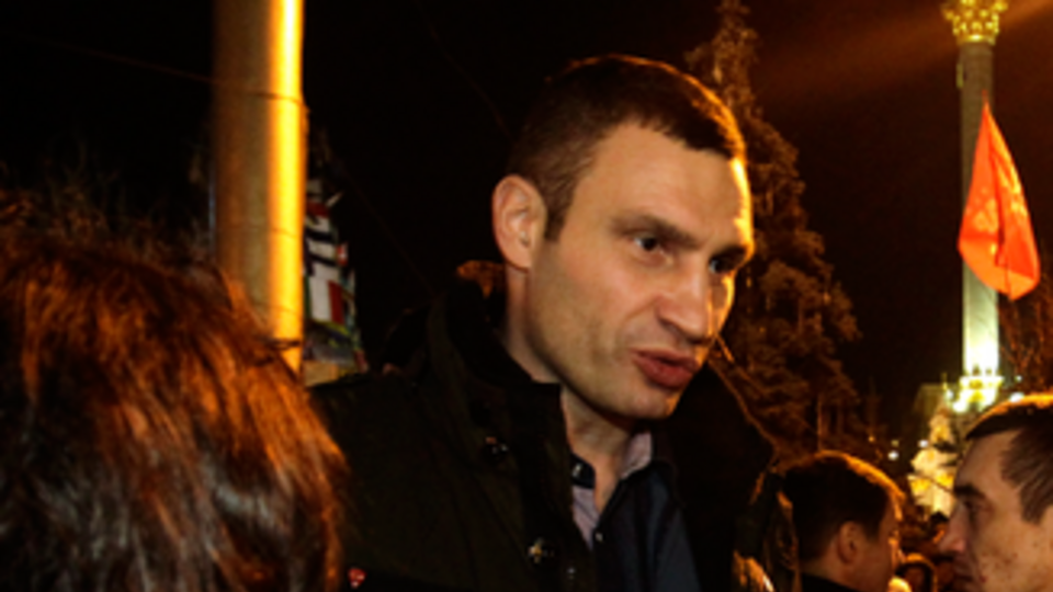 На Грушевского Кличко пошел говорить с "Беркутом"