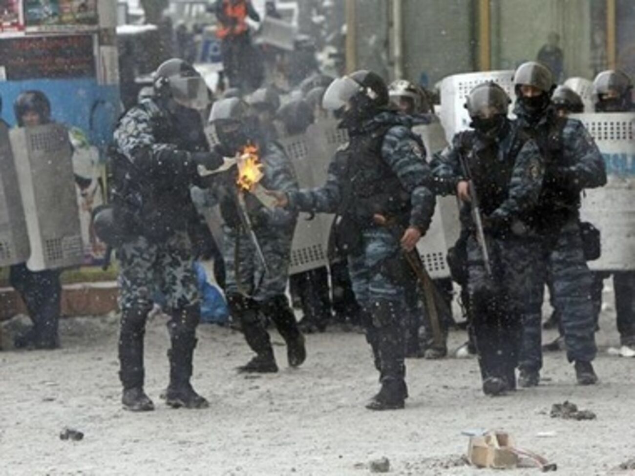 "Беркут" на улице Грушевского