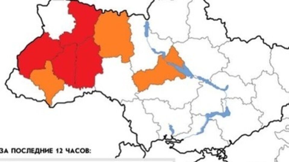Карта протестов по Украине
