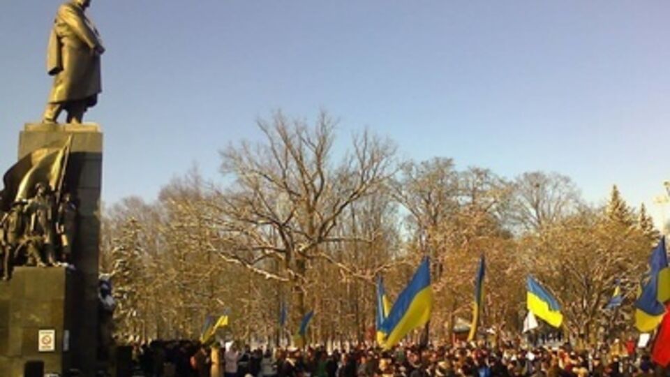 На Евромайдан в Харькове напали второй раз за сутки