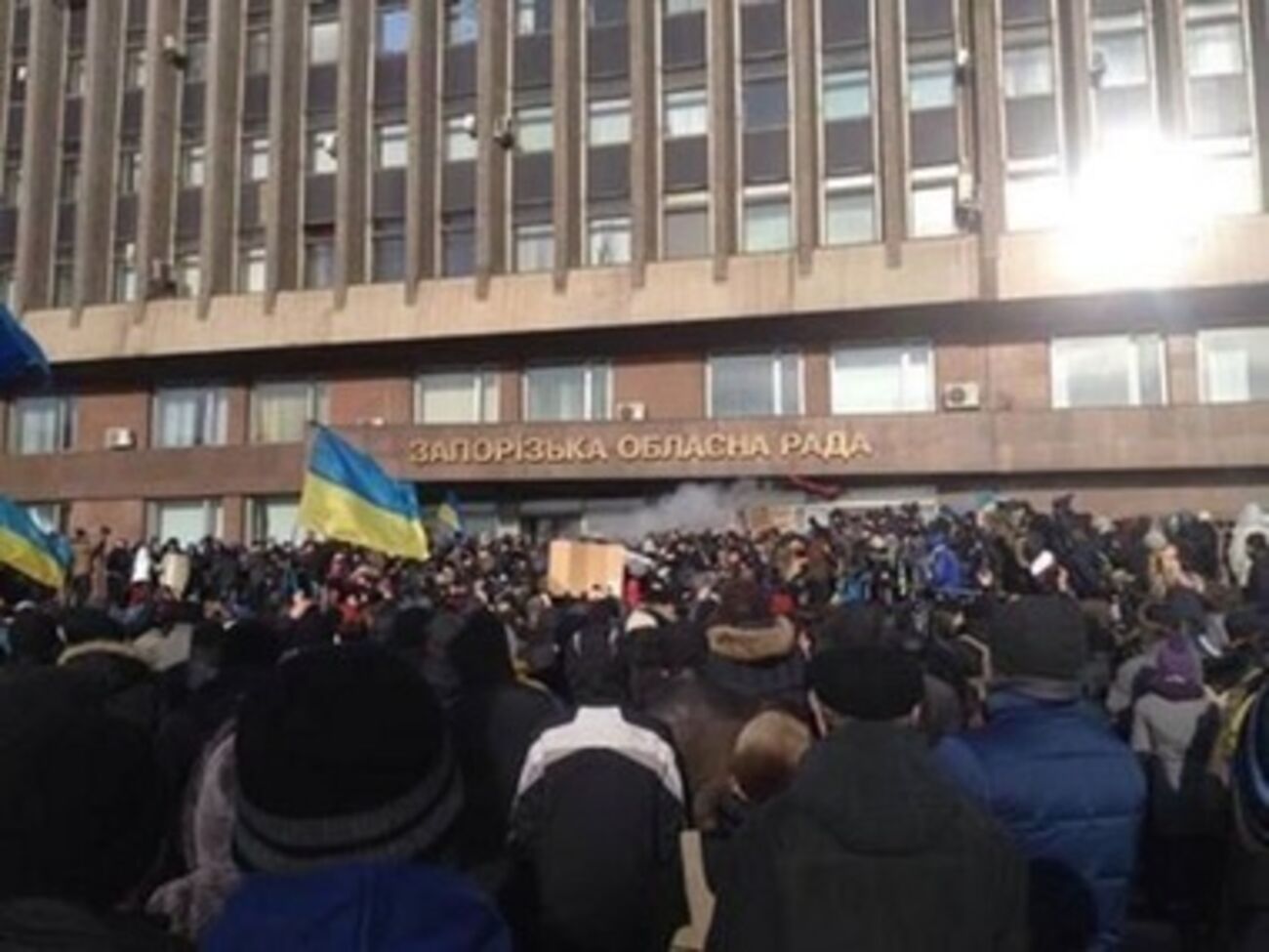 Штурм ОГА в Запорожье