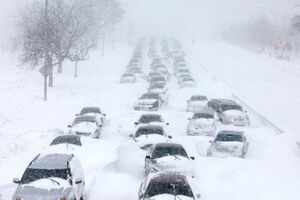 В прошлом году американцы тоже пережили снежный шторм