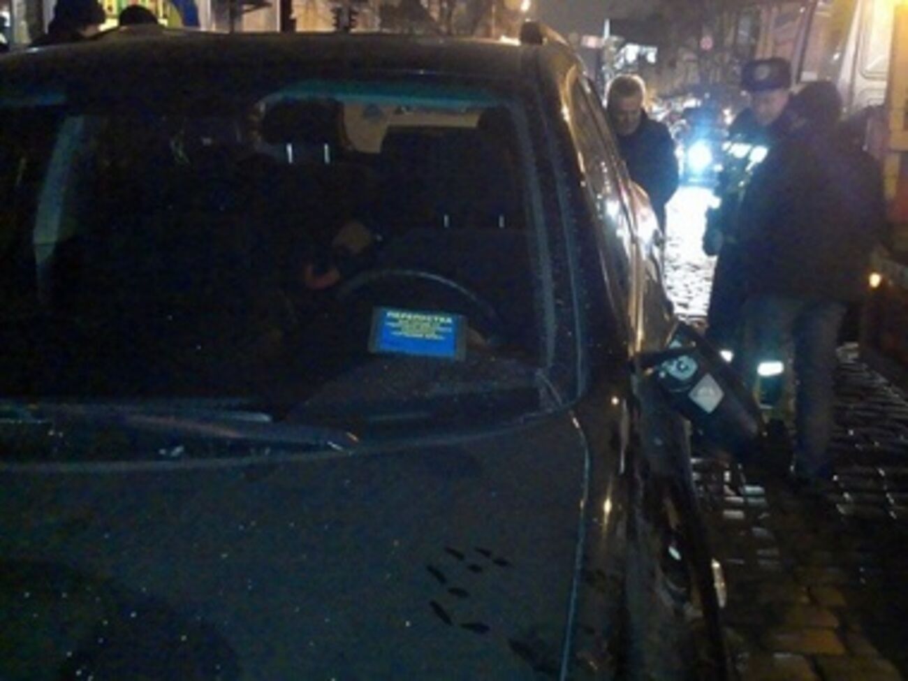 Авария произошла в центре Киева