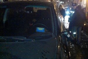 Авария произошла в центре Киева
