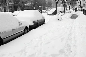 Уровень снега достигает 60 см