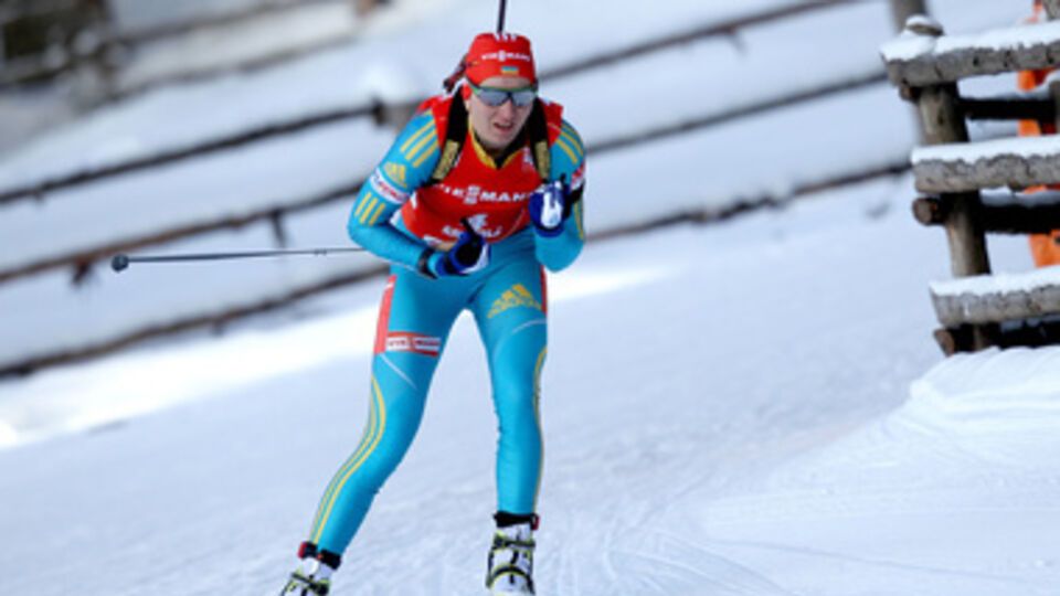 Биатлонистка Елена Пидгрушная