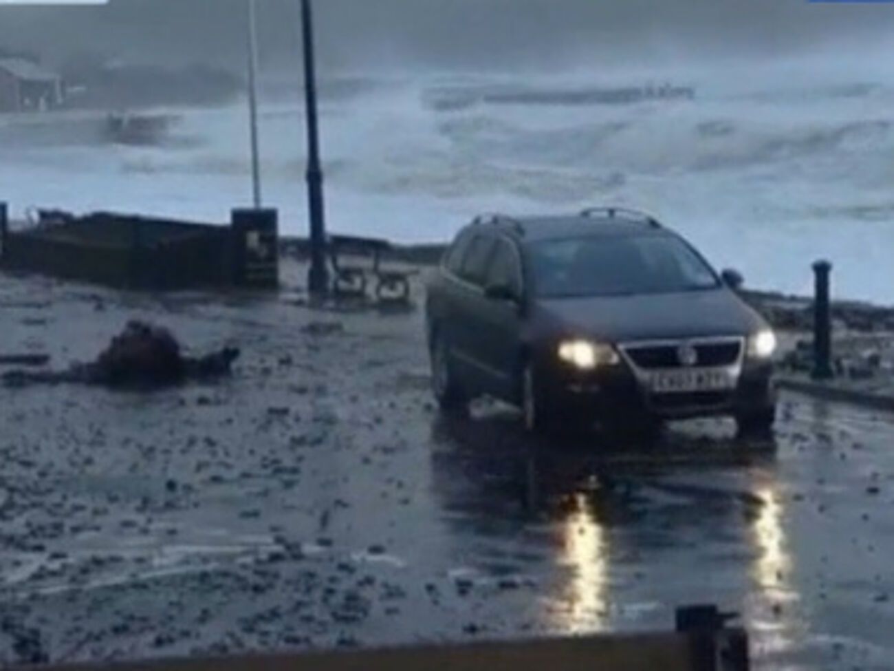 Во Франции шторм и наводнение