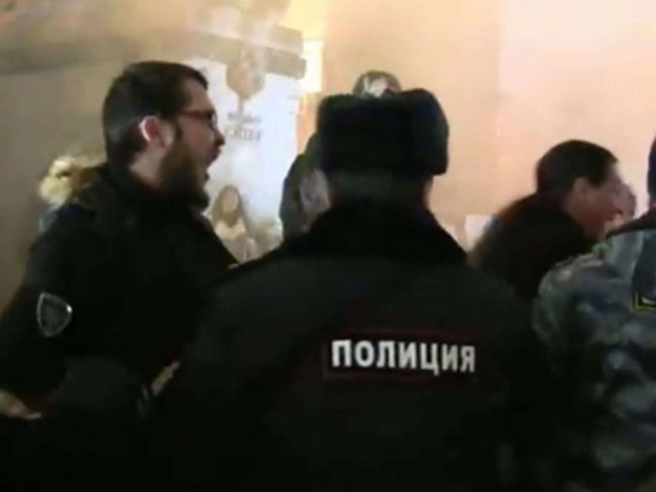 Митинг продлился несколько минут