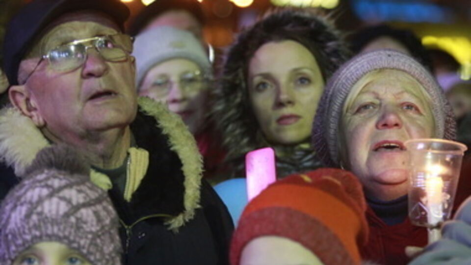 Майдан второй день без освещения
