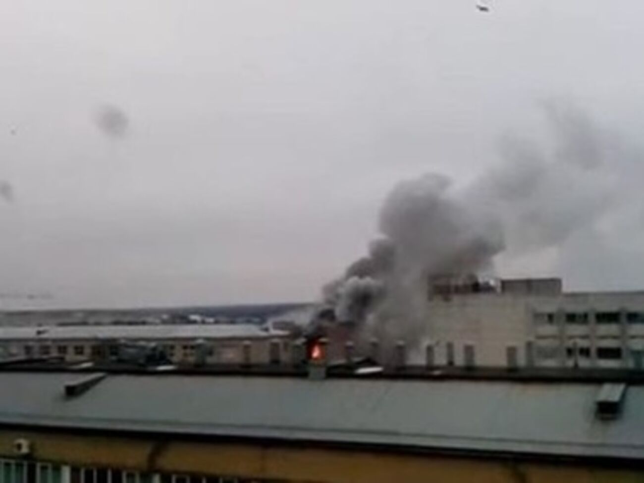 Пожар на заводе в Харькове