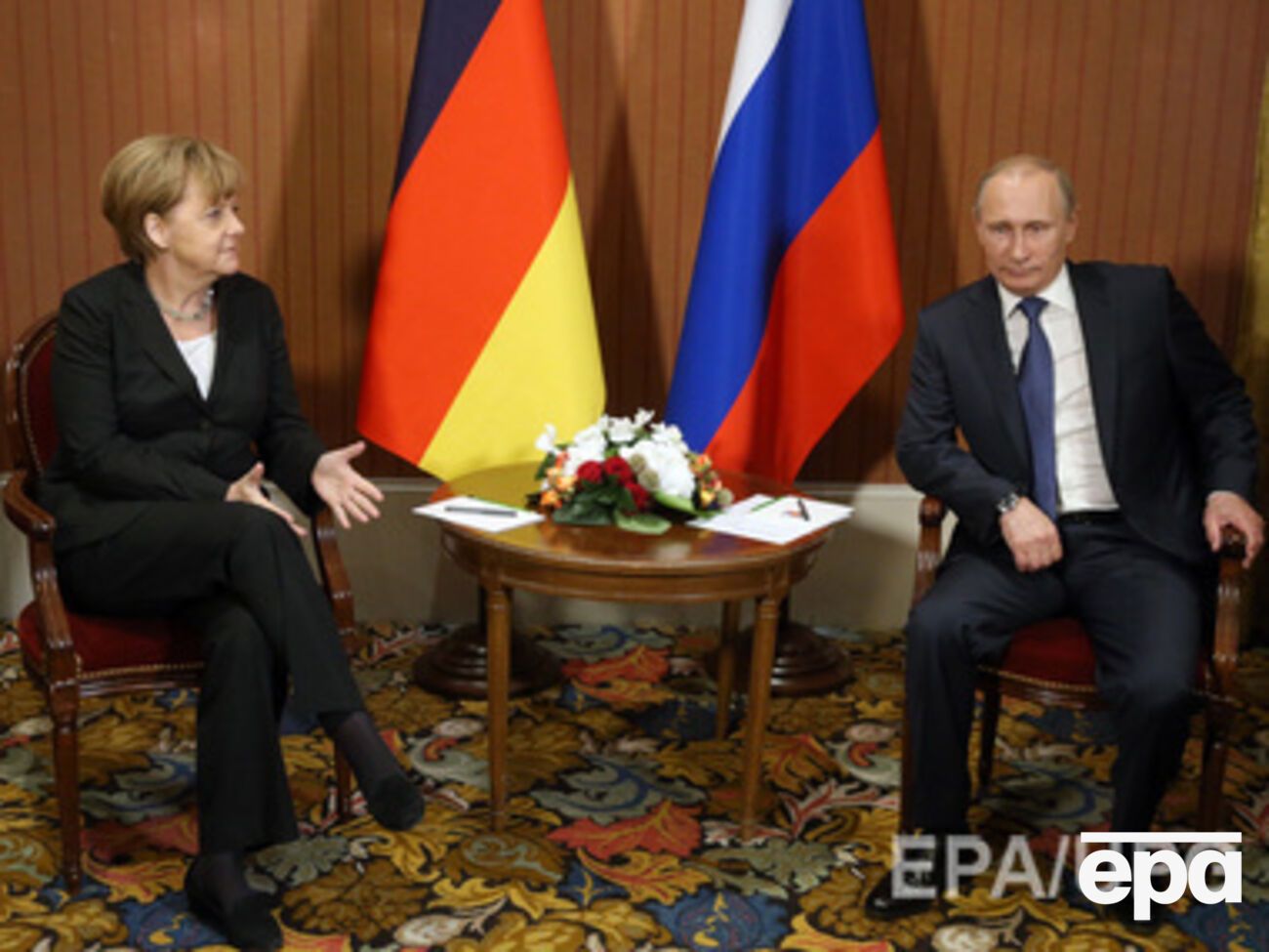 Встреча Меркель и Путина во Франции 6 июня