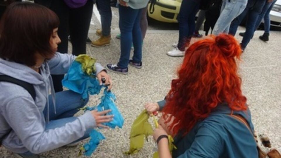 Флаг сожгли в университете