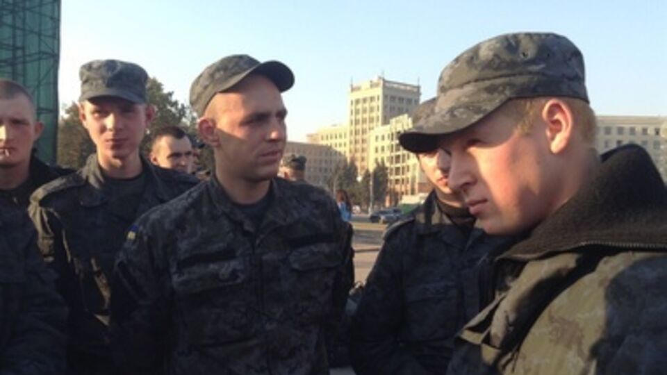 В Харькове тоже митинговали "срочники"