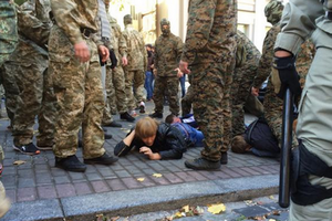 Некоторые участники митинга задержаны