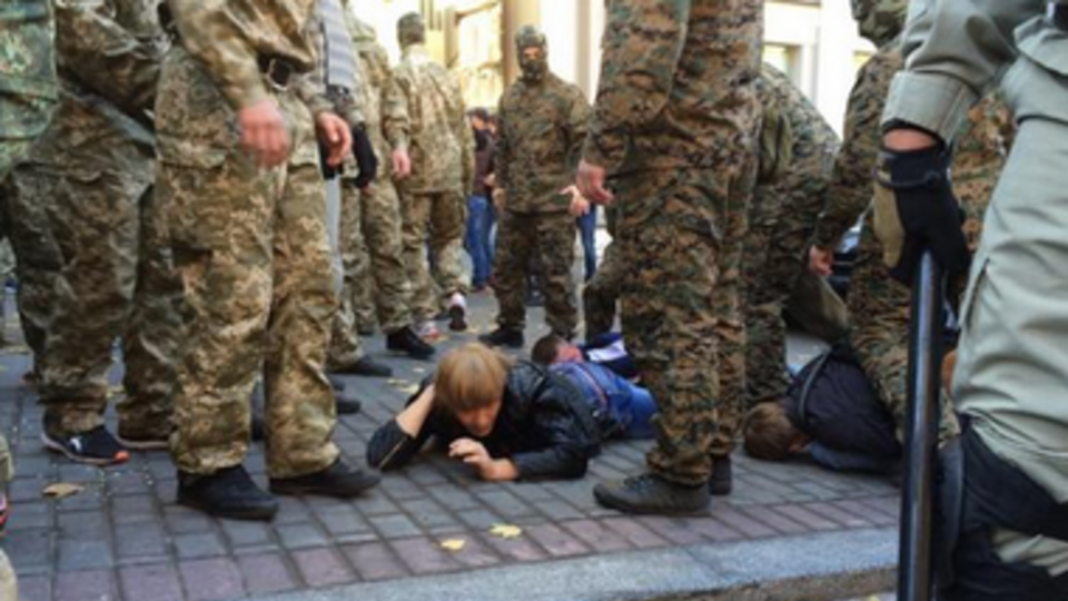 Некоторые участники митинга задержаны