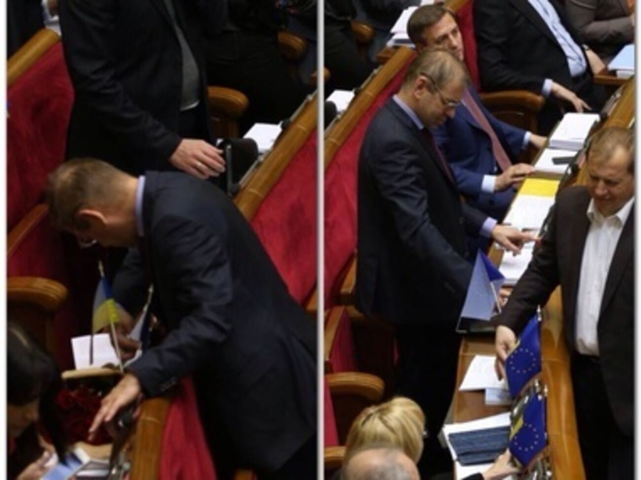 Парламентский корреспондент "Чесно" фотографирует нарушителей