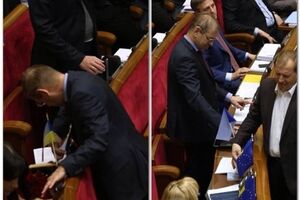 Парламентский корреспондент "Чесно" фотографирует нарушителей