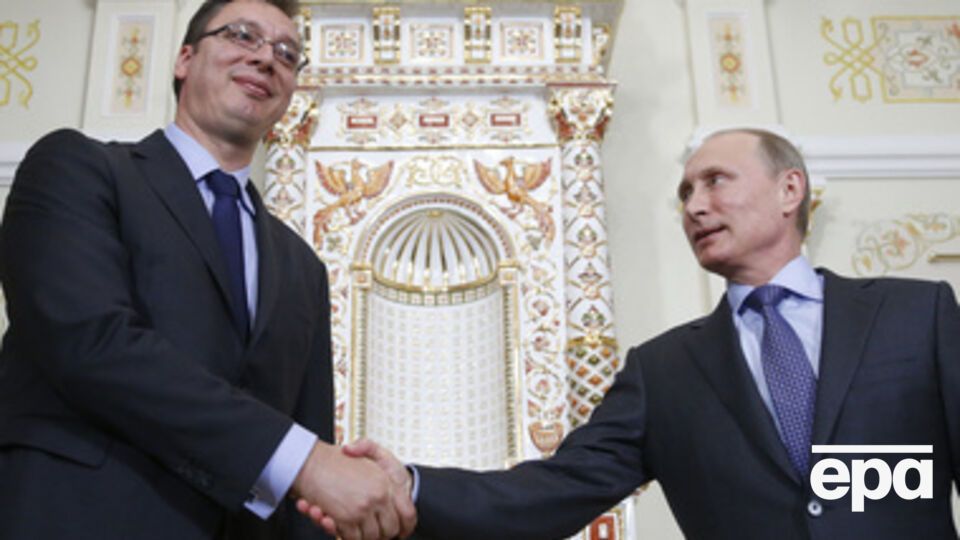 Премьер-министр Сербии Александр Вучич и президент России Владимир Путин