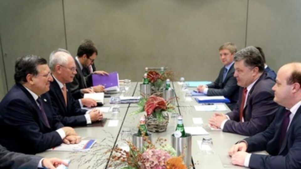 Порошенко в Милане встретился с Баррозу и ван Ромпеем