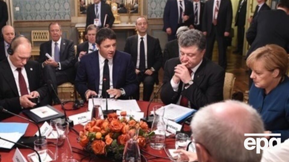 Сегодня утром Петр Порошенко и Владимир Путин встречались в расширенном формате