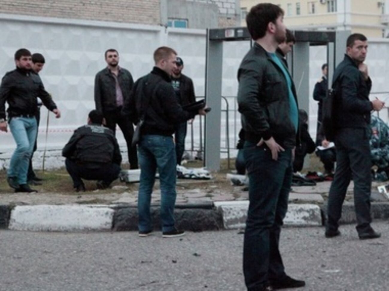 Место теракта 5 октября в Грозном