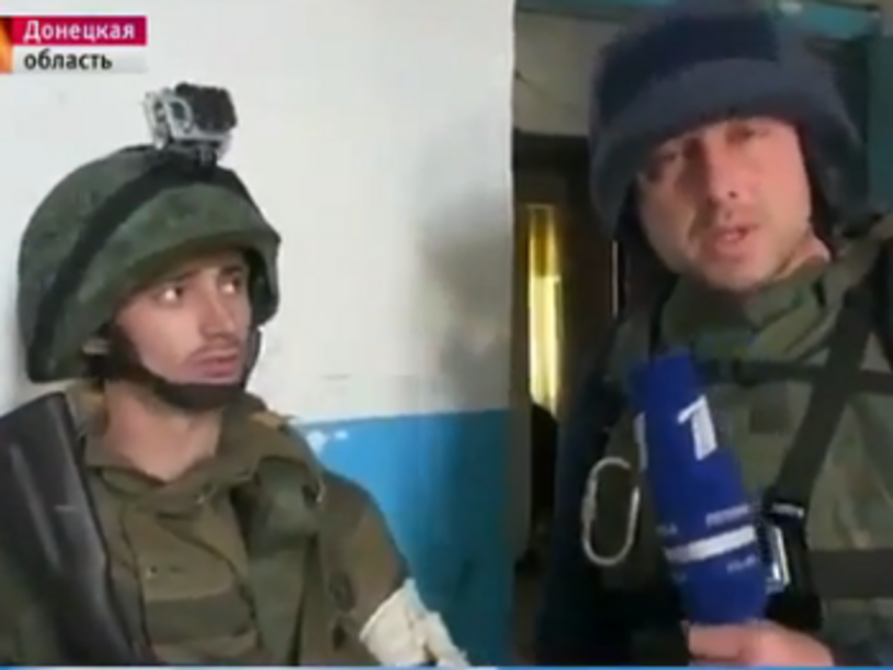 Российский "Первый канал" показал, как террористы в Донецке стреляют из жилых домов