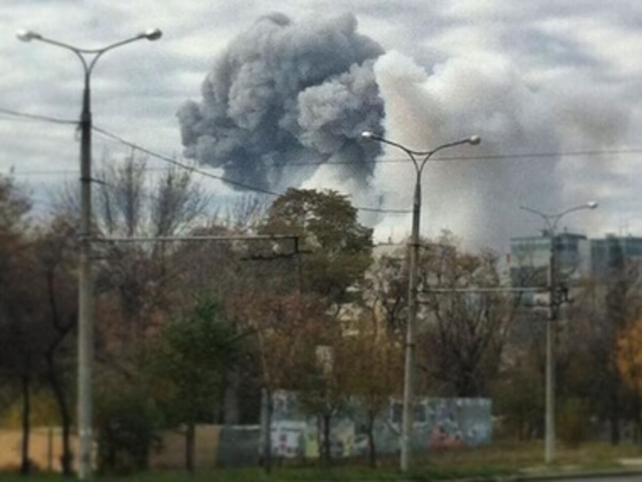 В Донецке прогремел самый мощный за все время боевых действий взрыв. Фоторепортаж