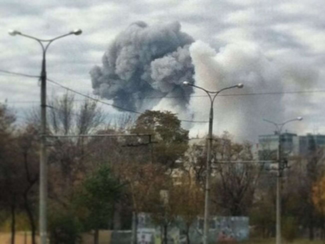 17 октября в Донецке прогремел мощнейший взрыв
