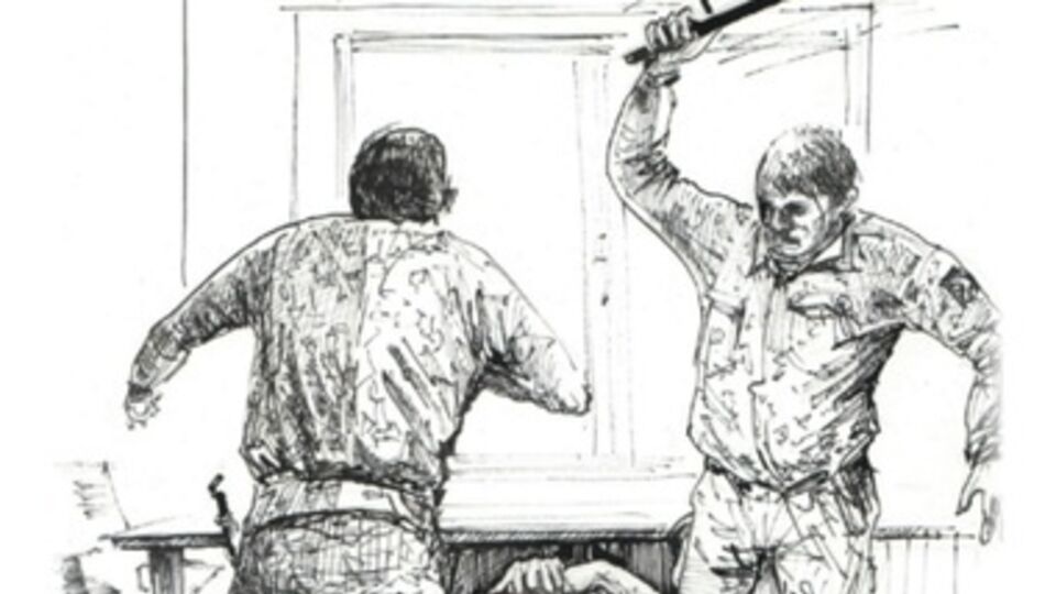 Донецкий художник Захаров сделал зарисовки своего пребывания в плену у боевиков