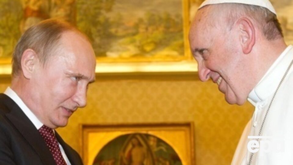 Лидеры россиян и католиков на встрече в Ватикане осенью 2013 года