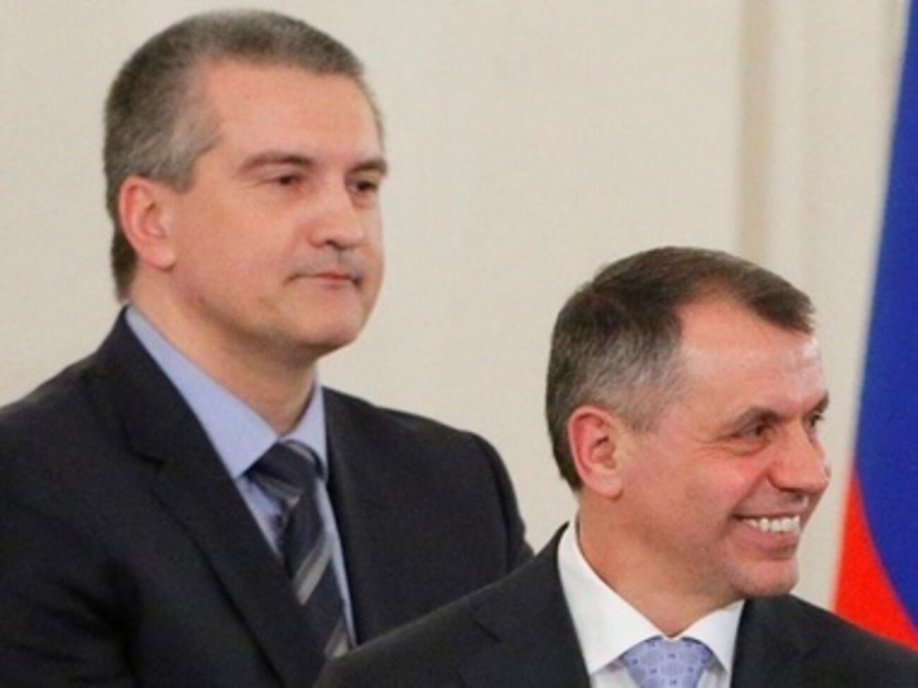 "Премьер" Крыма Сергея Аксенов и "спикер" крымского парламента Владимир Константинов