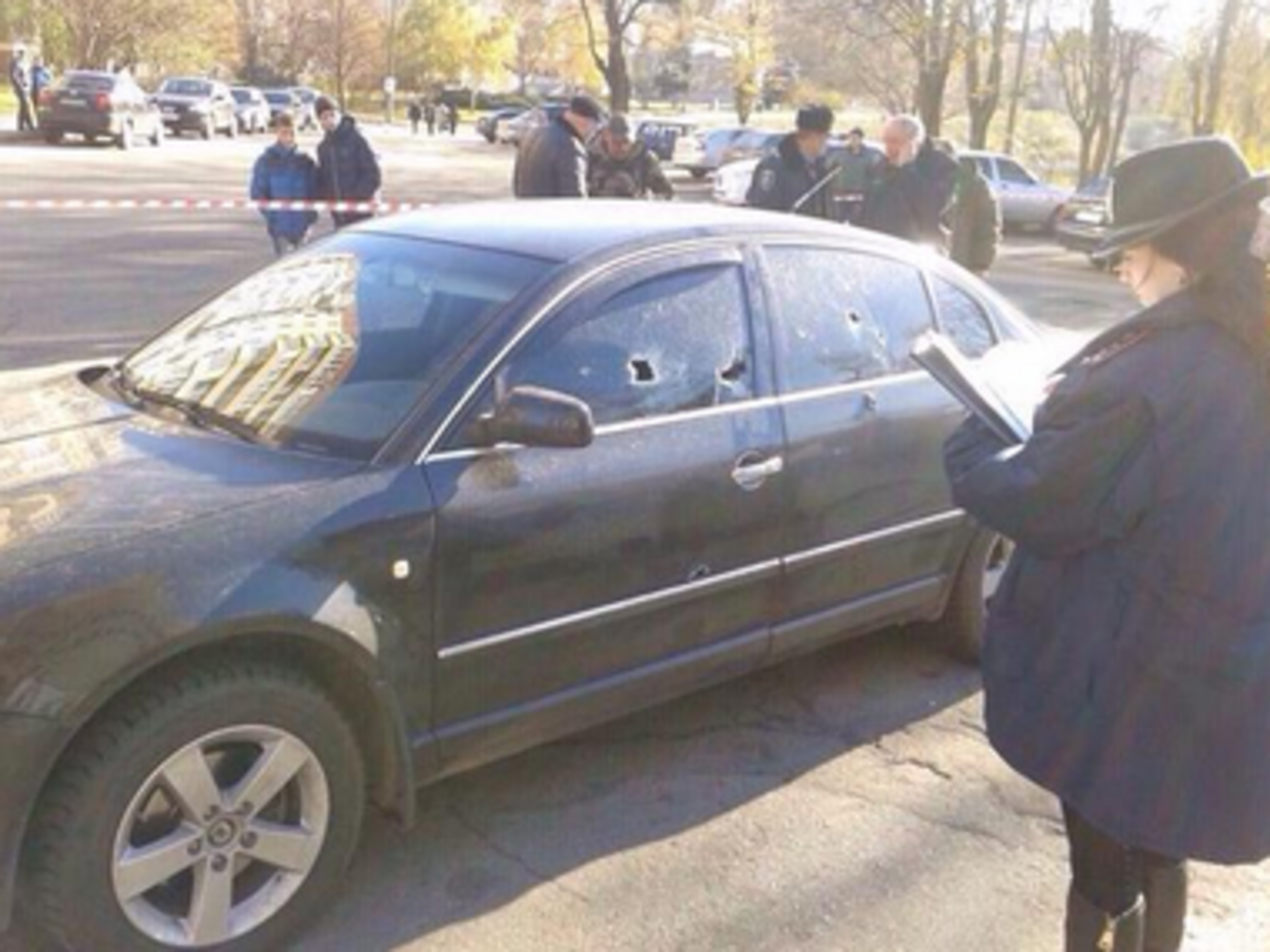 Милиция уже на месте происшествия