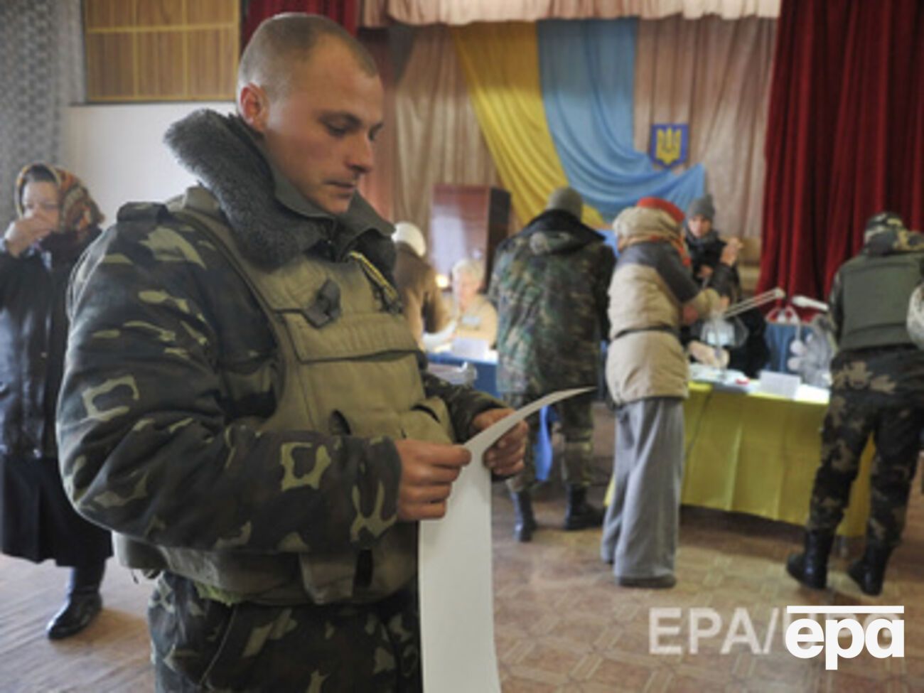 Голосование в Новоайдаре Луганской области