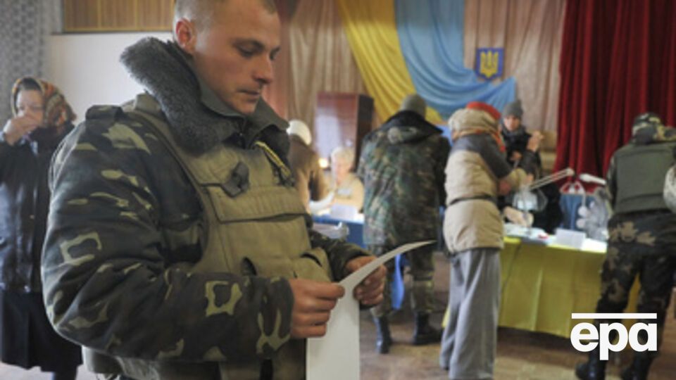 Голосование в Новоайдаре Луганской области