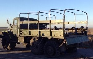 Тела военных привезли на разбитом "Урале"