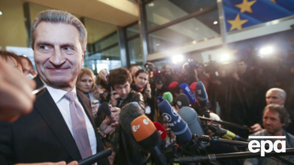 Оттингер надеется на позитивный исход переговоров в Брюсселе